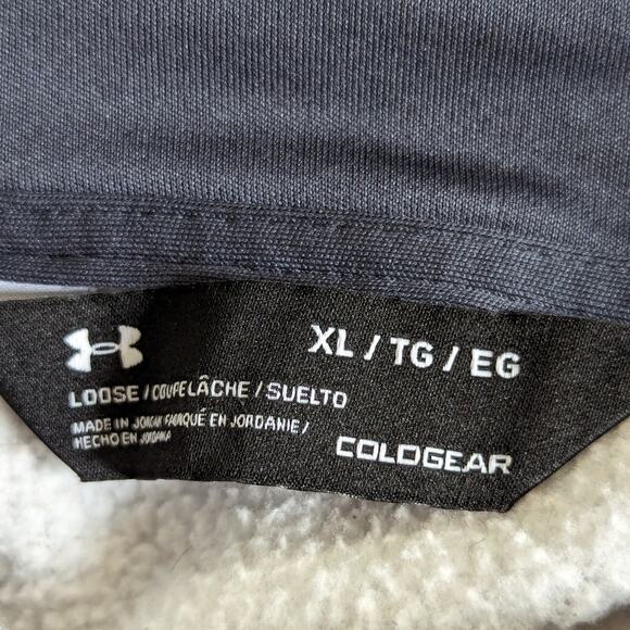 Under Armour Cold Gear Herd Football Loose Fit Pullover Hoodie Sweatshirt - Picture 4 of 4